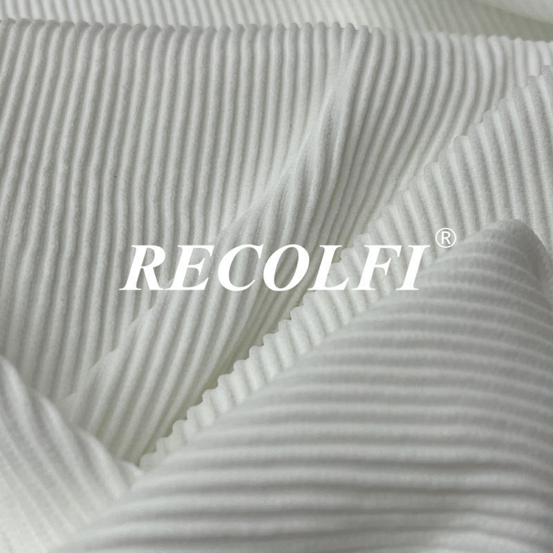 Recycled Repreve Nylon Ribbed Swimwear Fabric